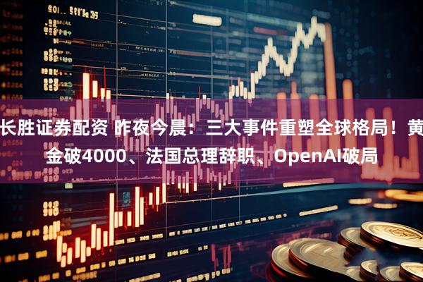 长胜证券配资 昨夜今晨：三大事件重塑全球格局！黄金破4000、法国总理辞职、OpenAI破局